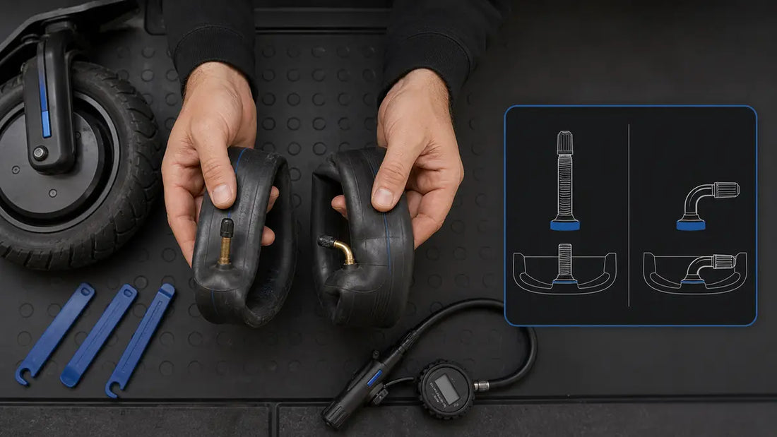 Comparaison des chambres à air et valves de trottinette électrique