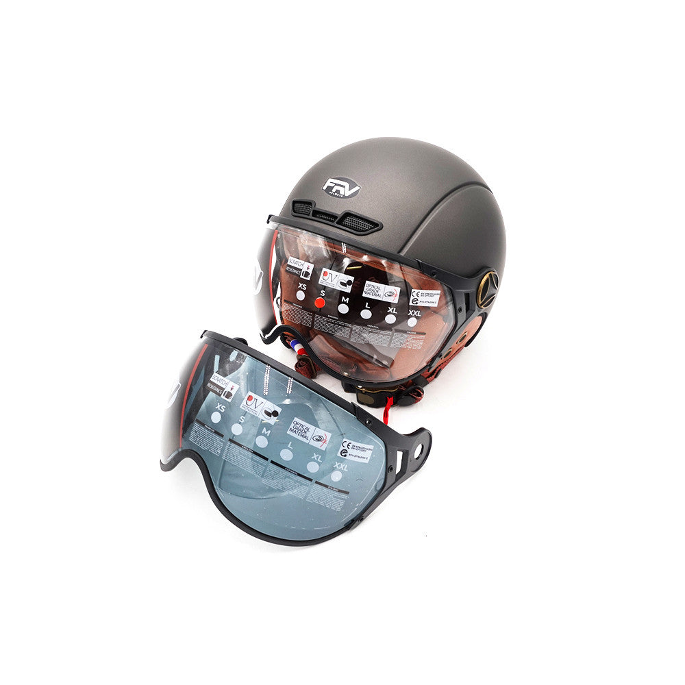Casque JET  Gris graphite Mat (taille XS à XXL) (L)