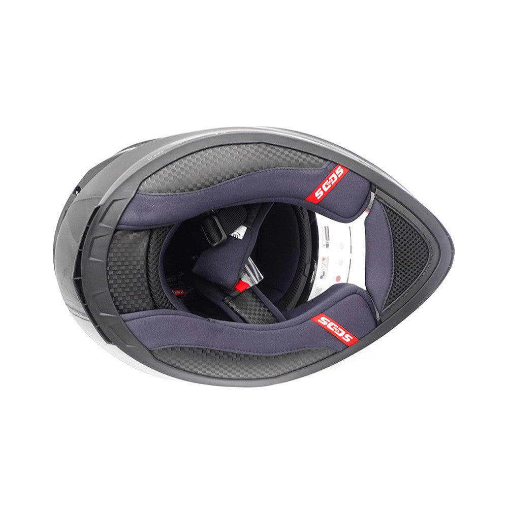 Casque intégral  noir (taille S à XL) (L)