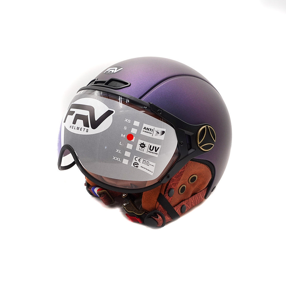 Casque JET  bleu mat caméléon (taille XS à XXL) (XL)