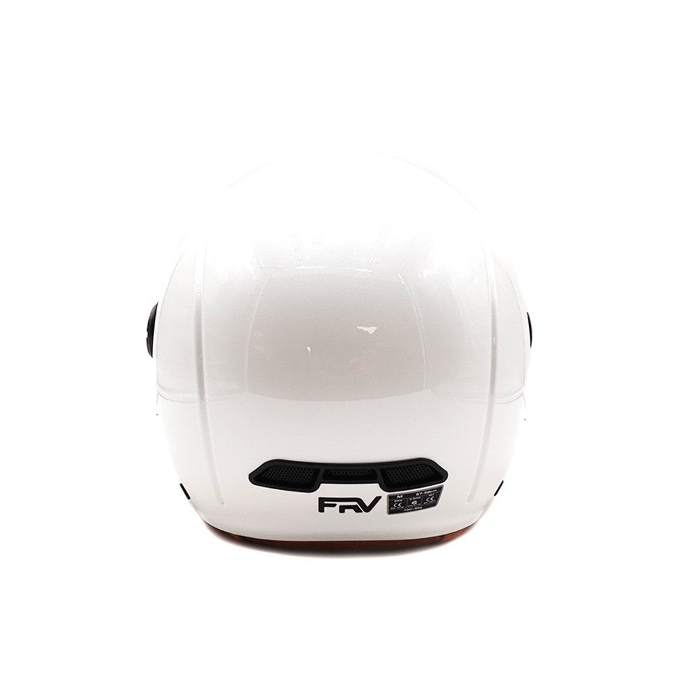 Casque JET  blanc brillant (taille XS à XXL) (XL)
